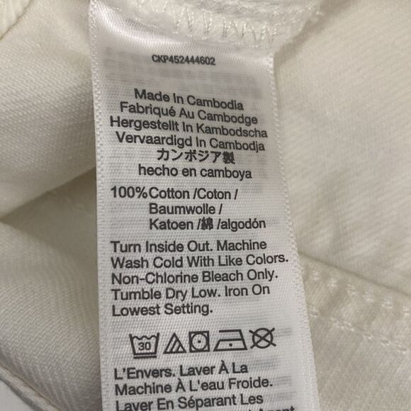 Madewell Relaxed Denim Shorts in Tile White Women’s Size 30 - Picture 8 of 14